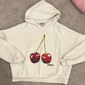 Edikted Cherry Graphic Hoodie- Size Small